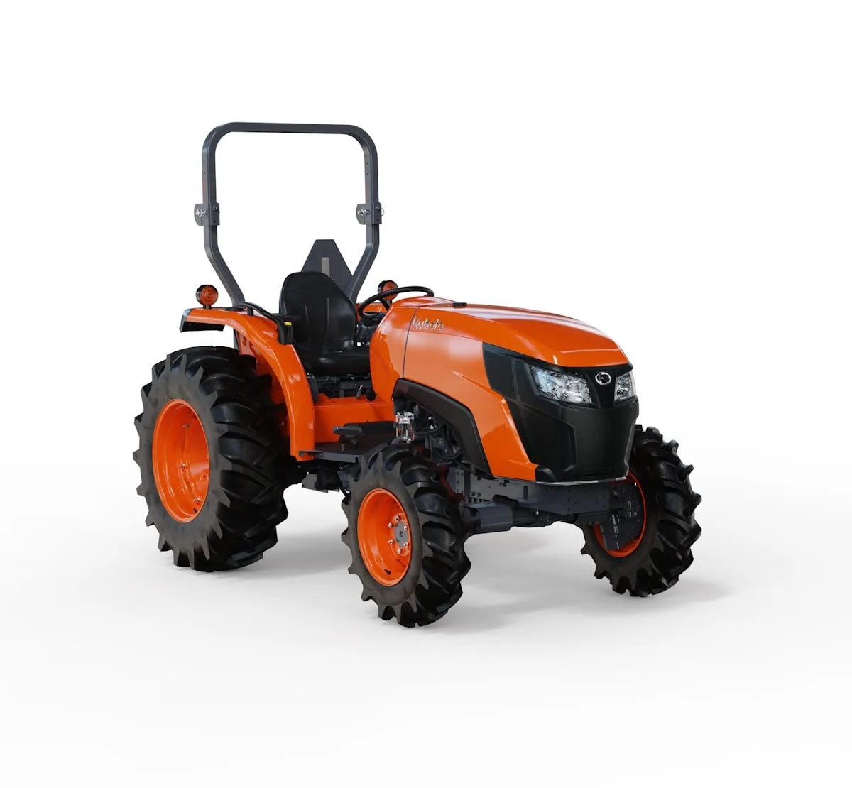 Kubota MX4900 ROPS utility tractor on a white background