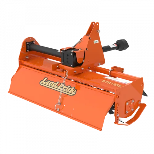 Land Pride RTR12 rotary tiller on a white background
