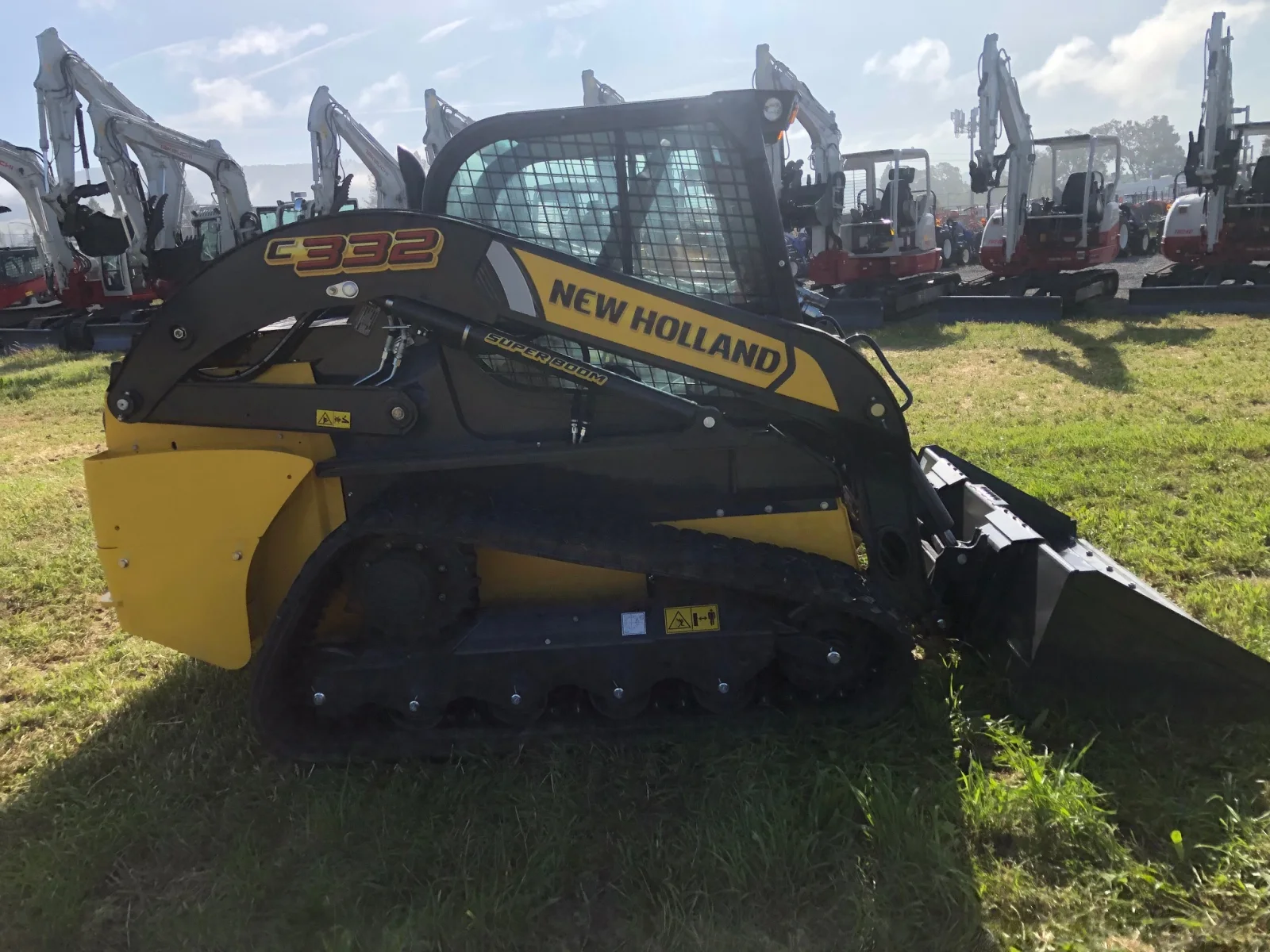 New Holland C332 compact track loader in a right-side profile