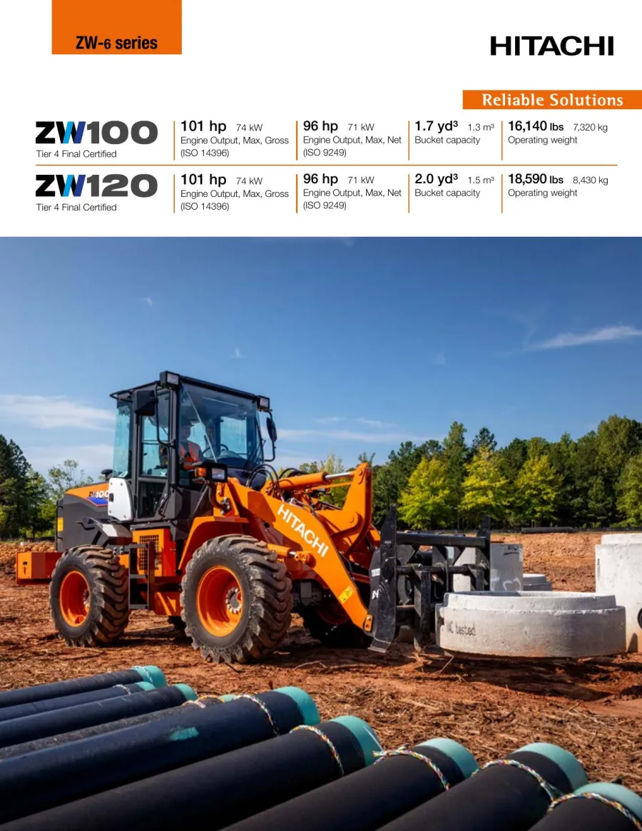 Cover of Hitachi ZW100-6 & ZW120-6