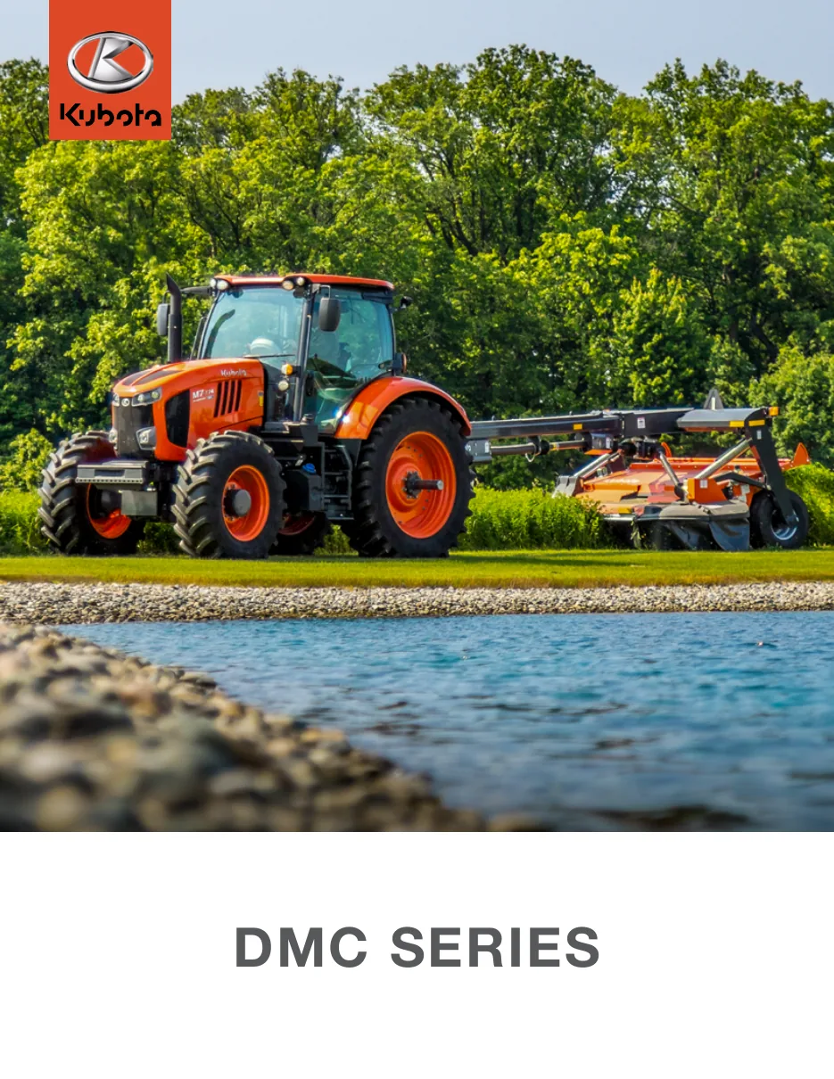 First page of the Kubota DMC Disc Mower Conditioners