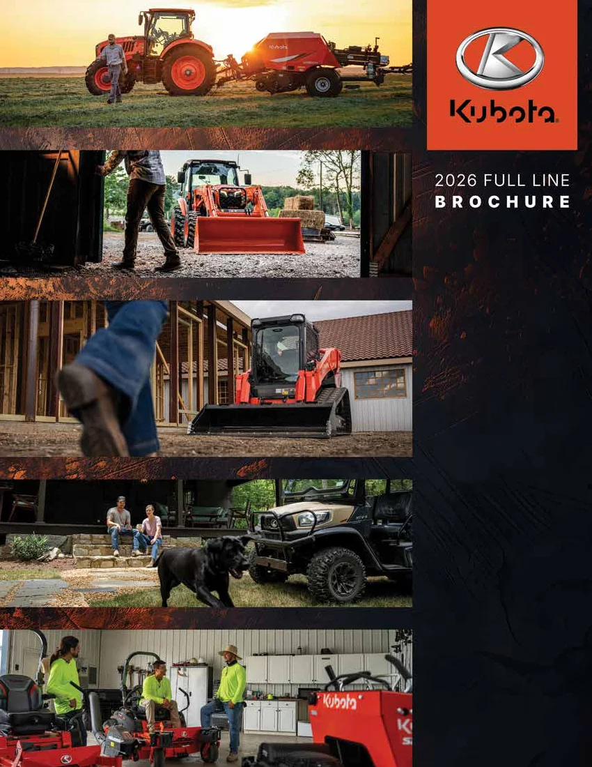 First page of the Kubota 2026 Full Product Line