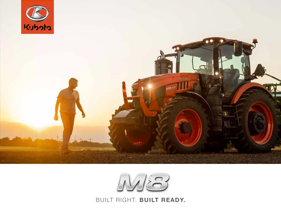 First page of the Kubota M8 Series