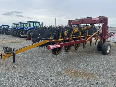 Darf Hay Rake Model 1017 V-Wheel pull type
