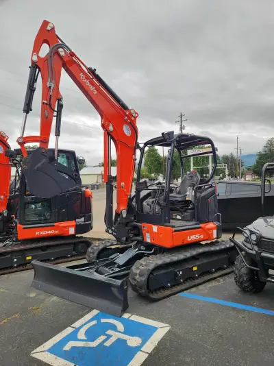Actual stock photo of Kubota Construction U55-5R1AP, stock 012476