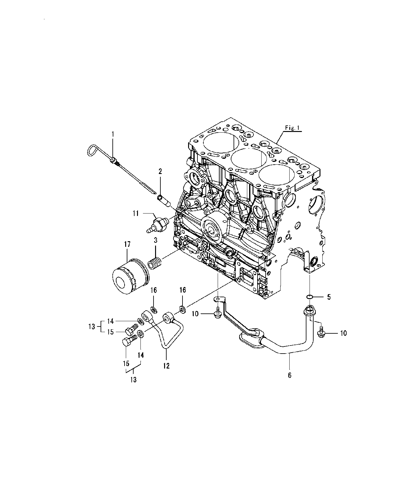 Hitachi LANDCROS ZX26U-5N periodic replacement drawing, Lub. oil system