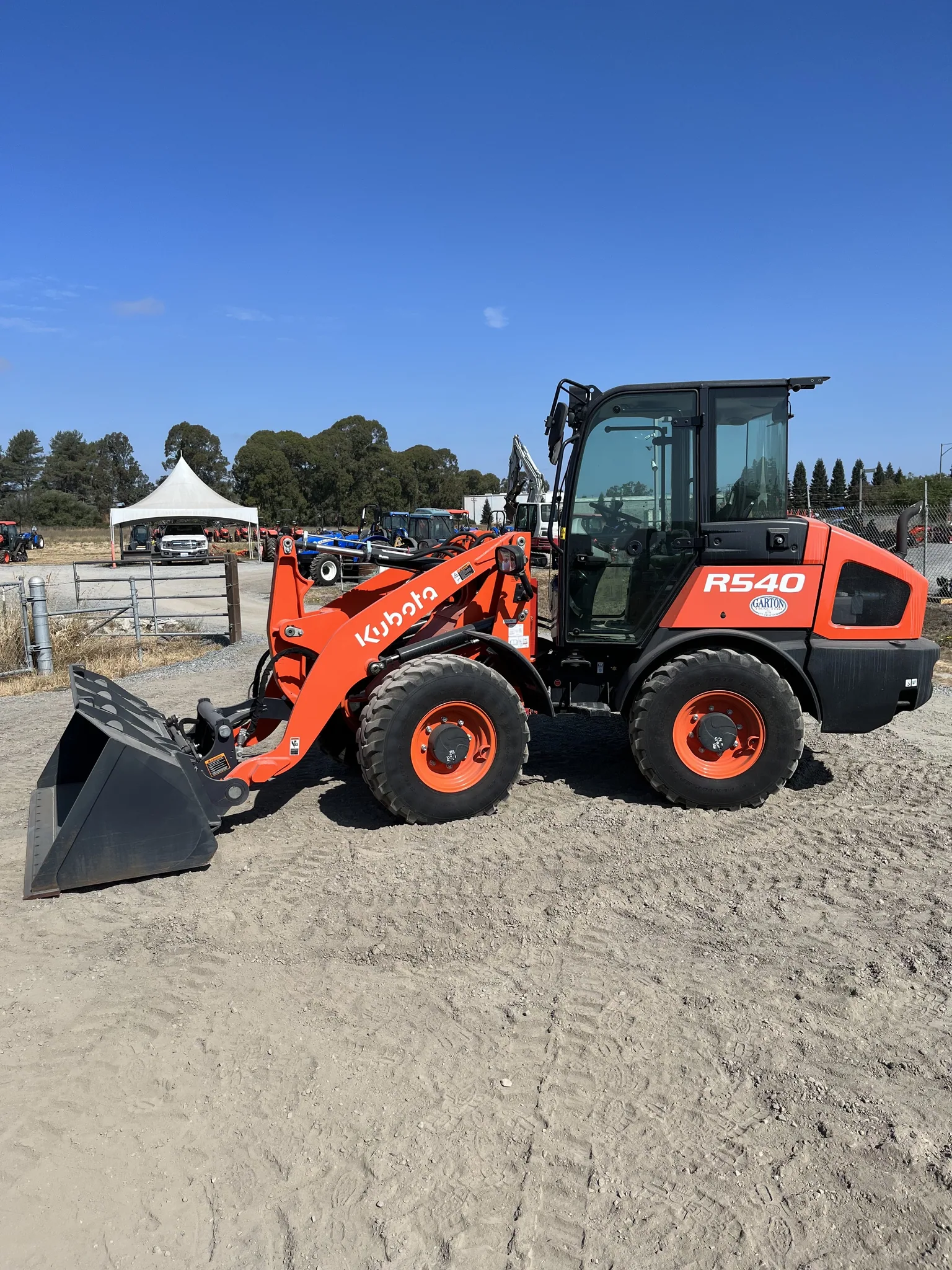 Actual stock photo of 2022 Kubota Construction R540R43, stock KC0315