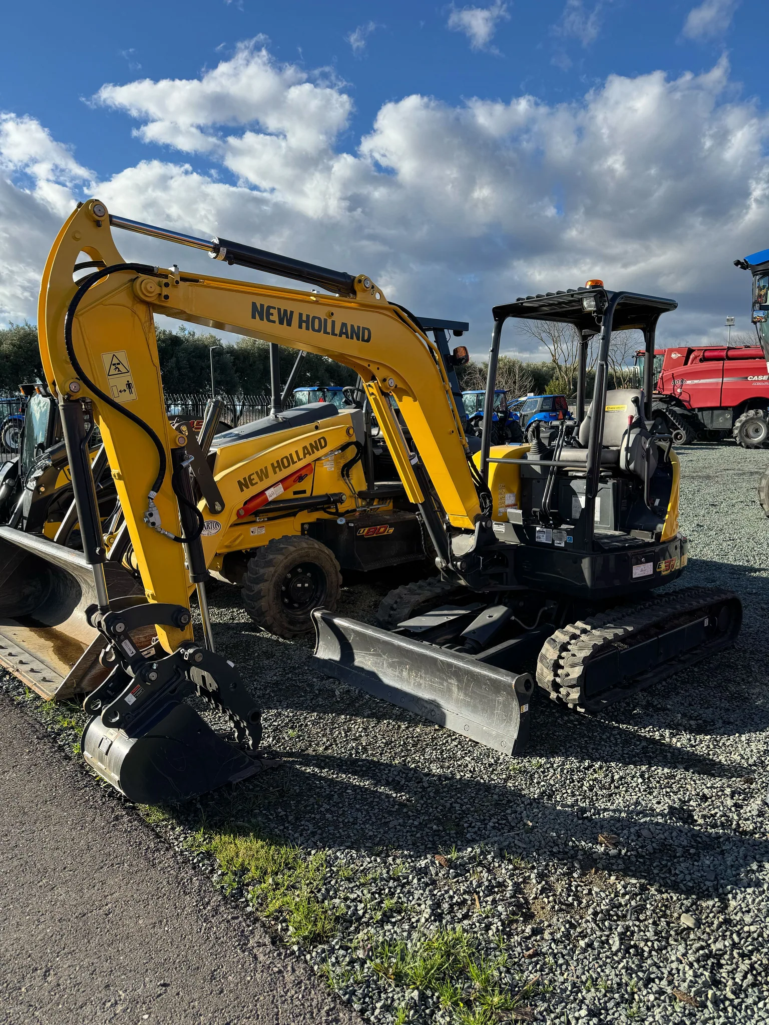 Actual stock photo of New Holland E37C, stock F92450