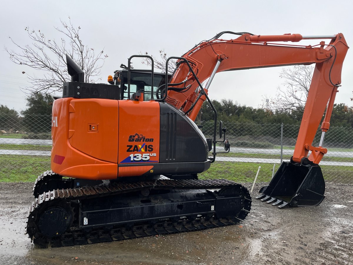 Actual stock photo of Hitachi LANDCROS ZX135US-6, stock AA6977